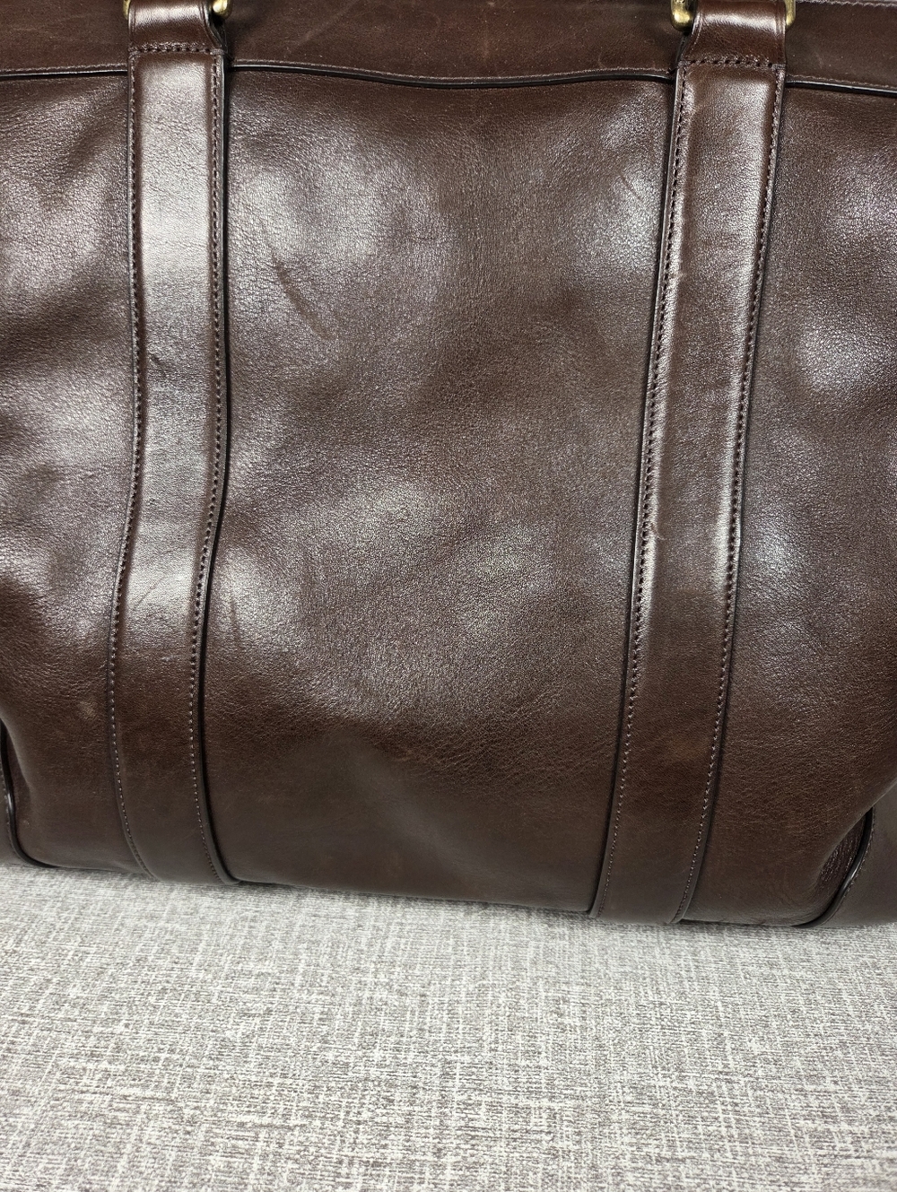 COACH Bleecker Weekend XL Leather Tote Bag Dark Brown RARE COLOR  Style# 70487 - Picture 5 of 14